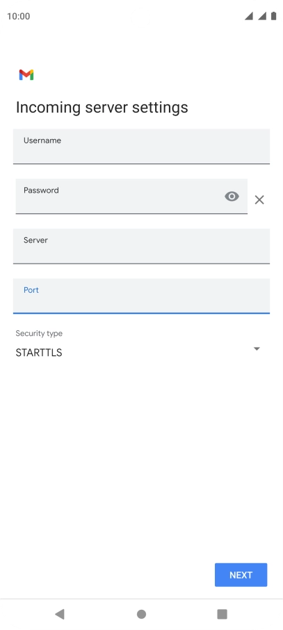 Press the drop down list below 