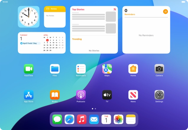 Open the required application.