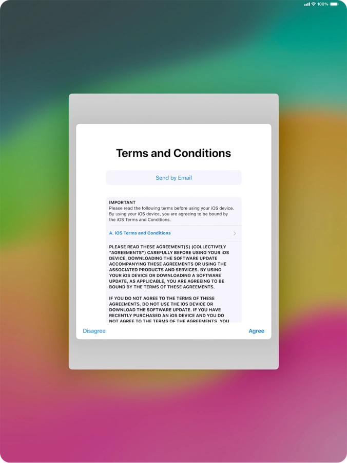 Press Agree. Press Agree.