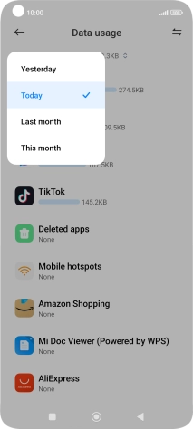 Press the required setting. Press the required setting.