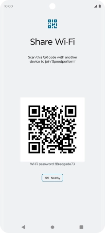 Place the QR code inside the camera frame on the other device to scan the code.
