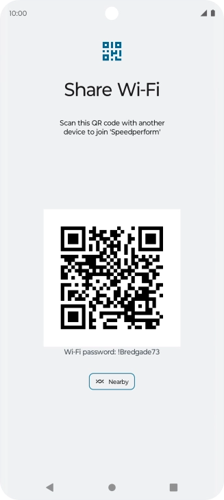 Place the QR code inside the camera frame on the other device to scan the code.