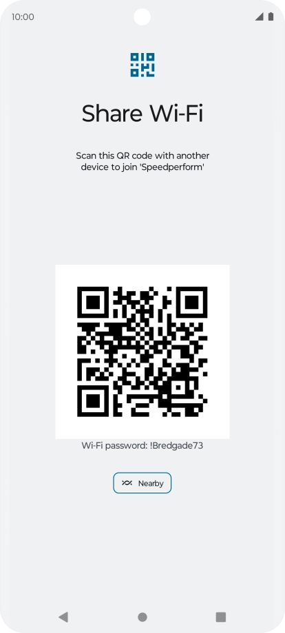 Place the QR code inside the camera frame on the other device to scan the code.