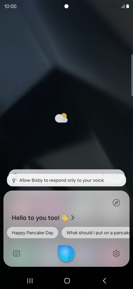 Press the settings icon.