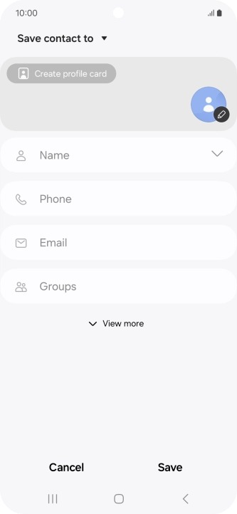 Press the address book drop down list.