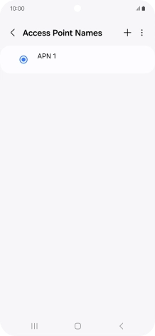 Press the new data connection icon. Press the new data connection icon.