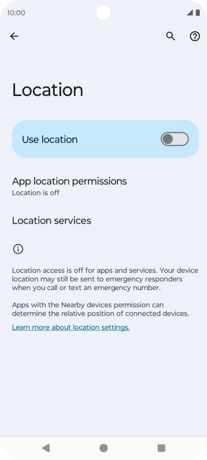 Press the indicator next to Press the indicator next to