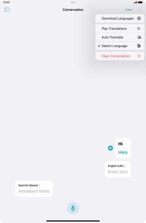 Press Clear Conversation.