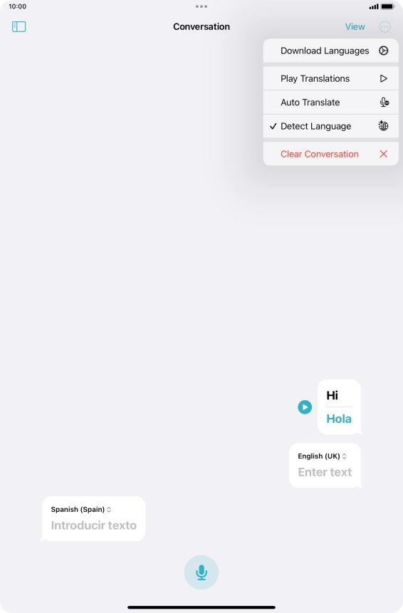 Press Clear Conversation.
