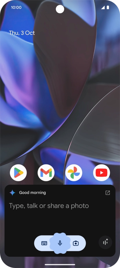Say, in your own words, what you would like your phone to do, e.g.: OPEN [application], CALL [contact], SEARCH FOR [information]. It's not necessary to use a specific command for each function.