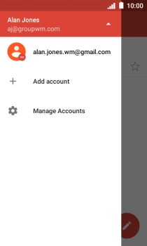 Press the required account. Press the required account.