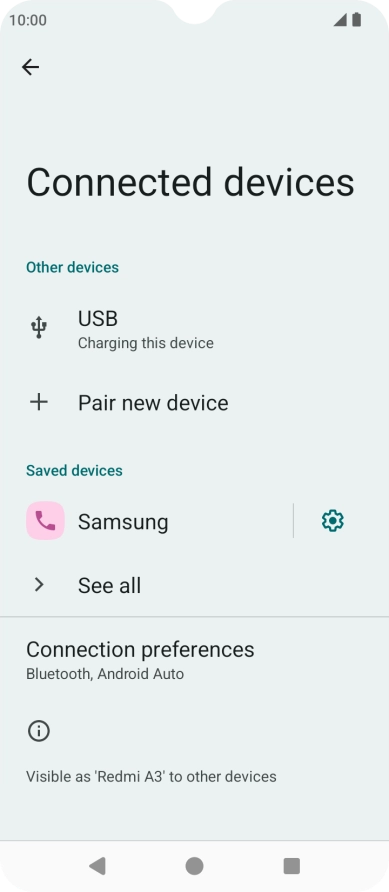Press the Home key to return to the home screen.