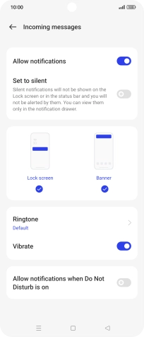 Press the indicator next to Press the indicator next to