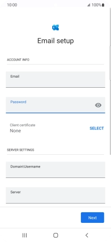 To turn on the function, press SELECT and follow the instructions on the screen to install the required certificate.
