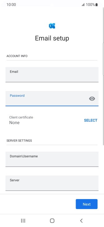 To turn on the function, press SELECT and follow the instructions on the screen to install the required certificate.
