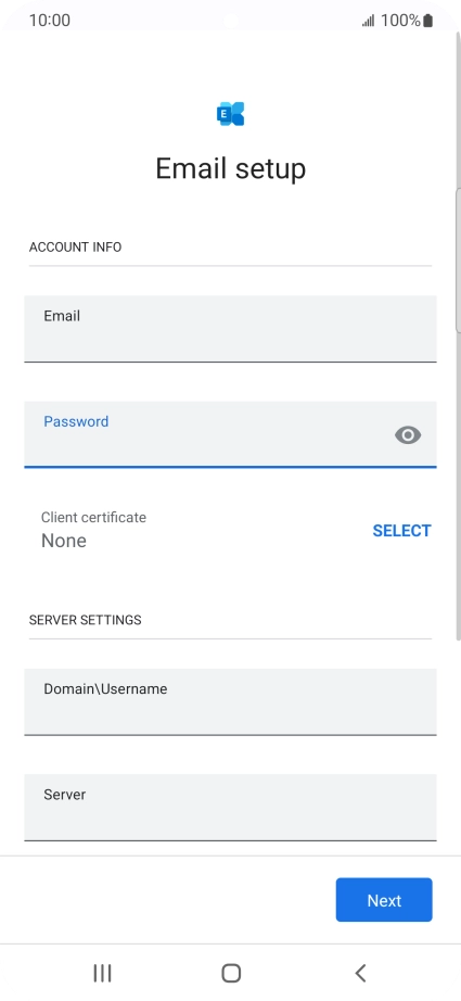 To turn on the function, press SELECT and follow the instructions on the screen to install the required certificate.