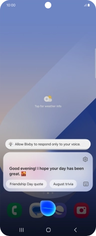 Press the settings icon.