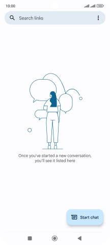 Press the menu icon.