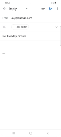 Press the text input field and key in the required text.