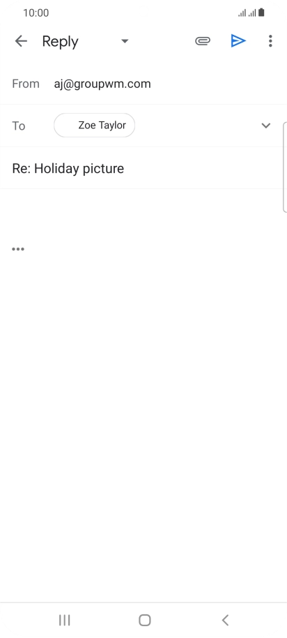 Press the text input field and key in the required text.