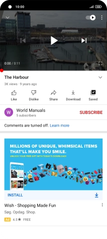 Press the Home key to return to the home screen.