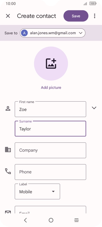 Press Phone and key in the required phone number.