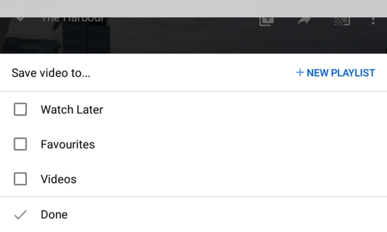 Press the required playlist.