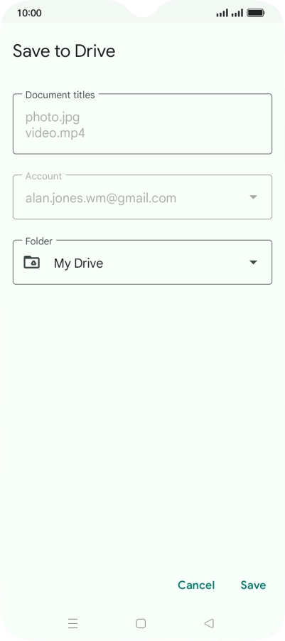 Press the field below 