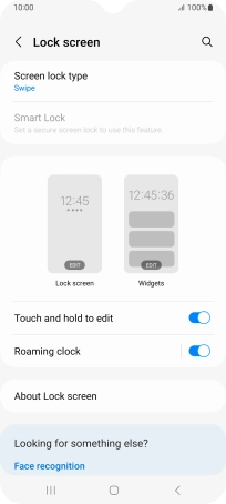 Press Screen lock type.