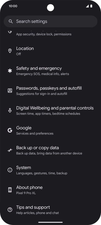 Press Google. Press Google.