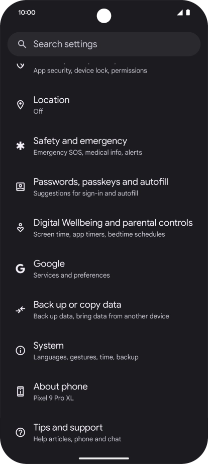 Press Google. Press Google.
