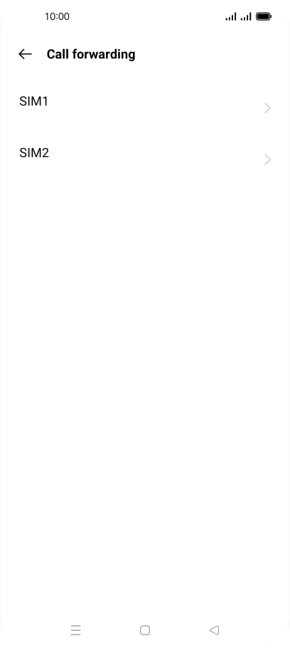 Press the required SIM.