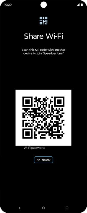 Place the QR code inside the camera frame on the other device to scan the code.