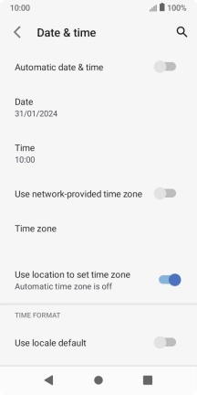 Press the indicator next to Press the indicator next to