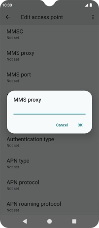 Key in 212.183.137.012 and press OK.