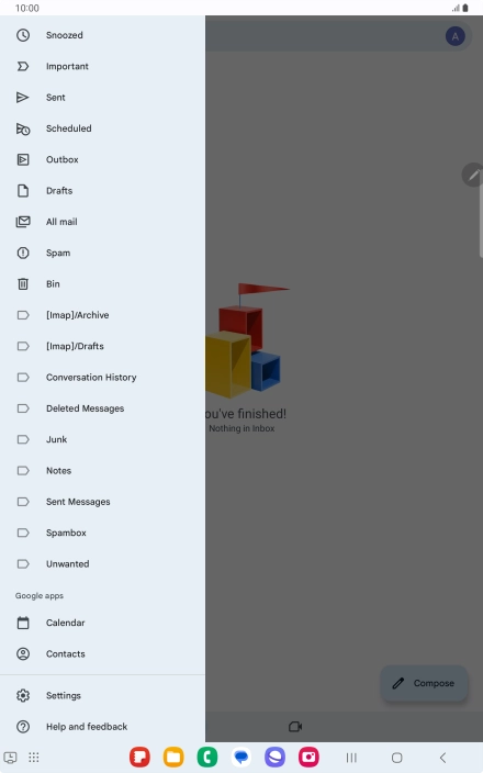Press Settings. Press Settings.