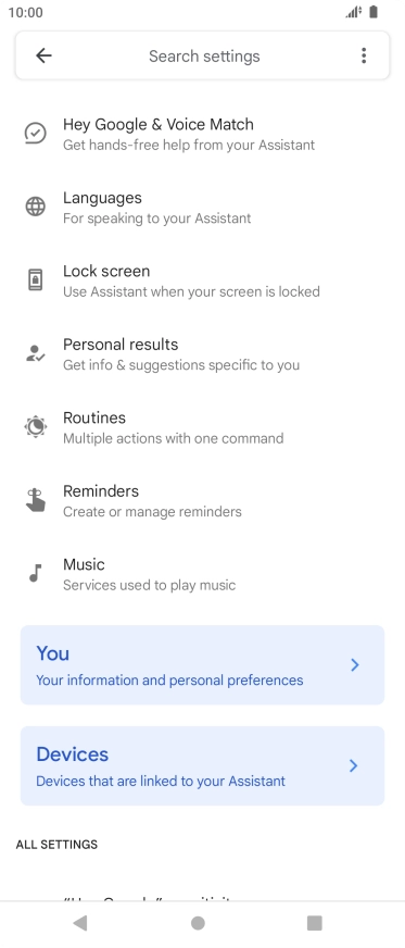 Press Hey Google & Voice Match.