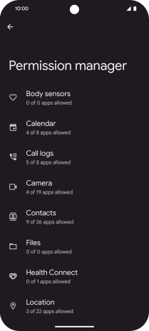 Press the required phone function.