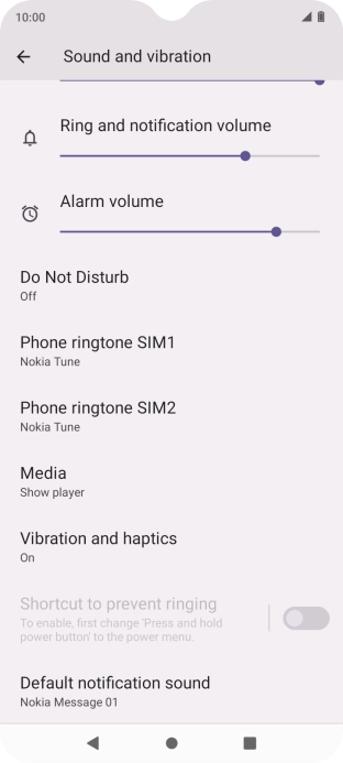 Press Phone ringtone. Press Phone ringtone.