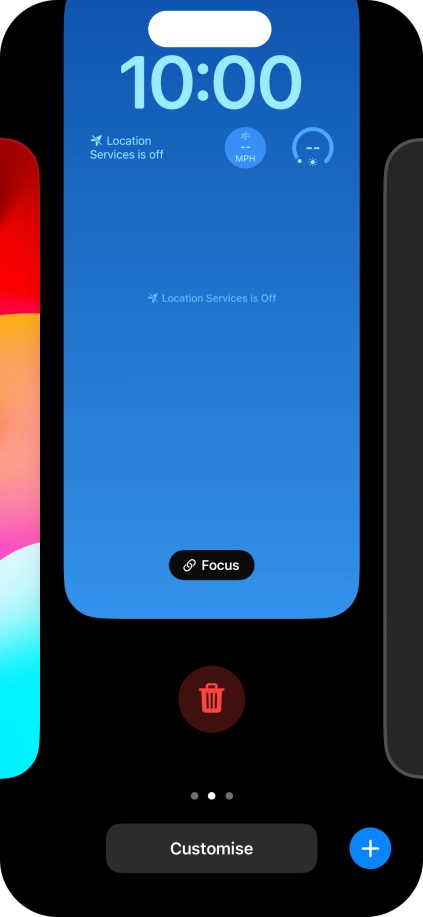 Press the delete icon.