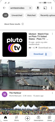 Press the required video clip.