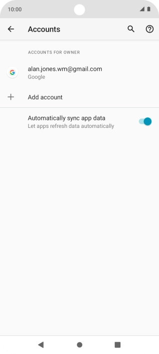 Press the Home key to return to the home screen.