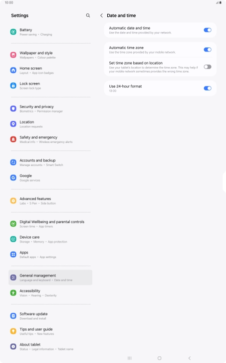 Press the Home key to return to the home screen.