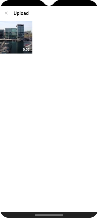 Press the required video clip.