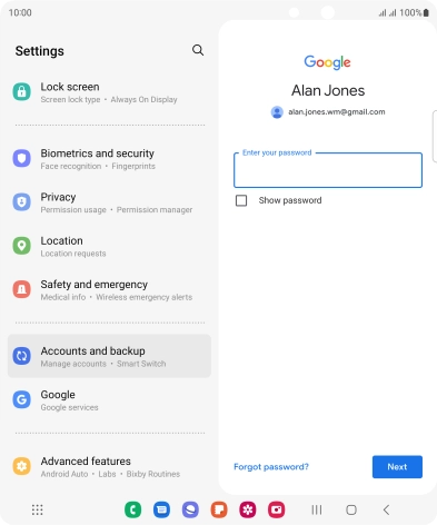 Press the field below Press the field below