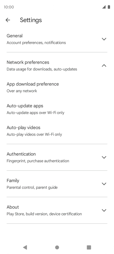 Press Auto-update apps. Press Auto-update apps.