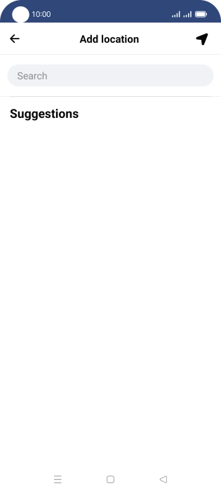 Press the search field and key in the required search word.