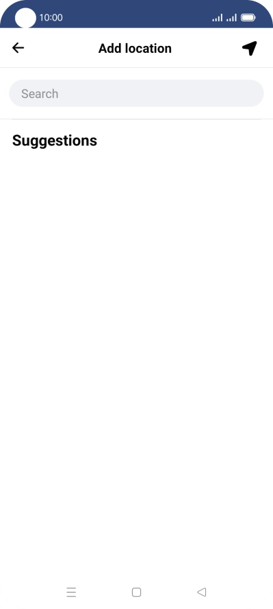 Press the search field and key in the required search word.