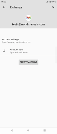 Press REMOVE ACCOUNT.
