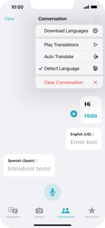 Press Clear Conversation.